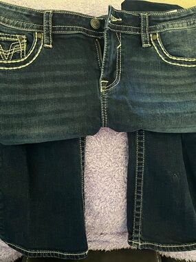 Vigoss Women's Dark Indigo Bootcut Jeans with Contrast Stitching